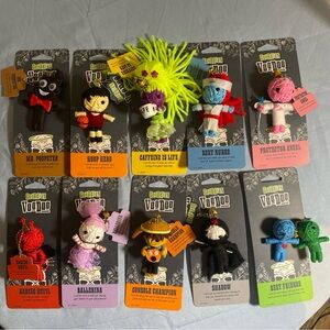 Guardian Voodoo Collectible String Doll Keychain New on Card  various lot of 10